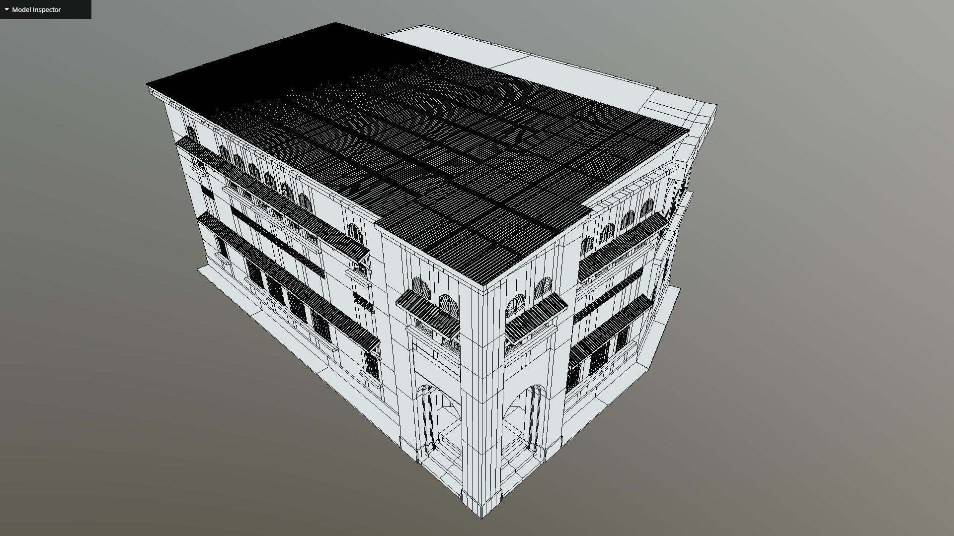 Colonial Building 3D model_11