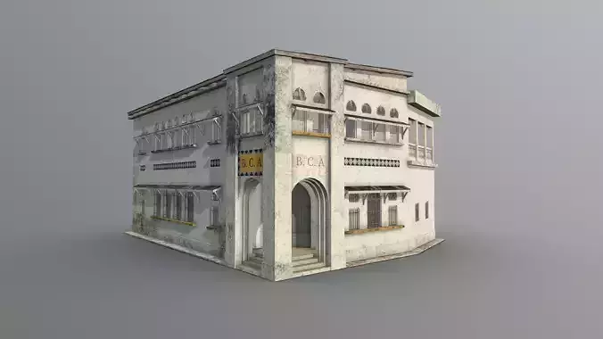 Colonial Building 3D model