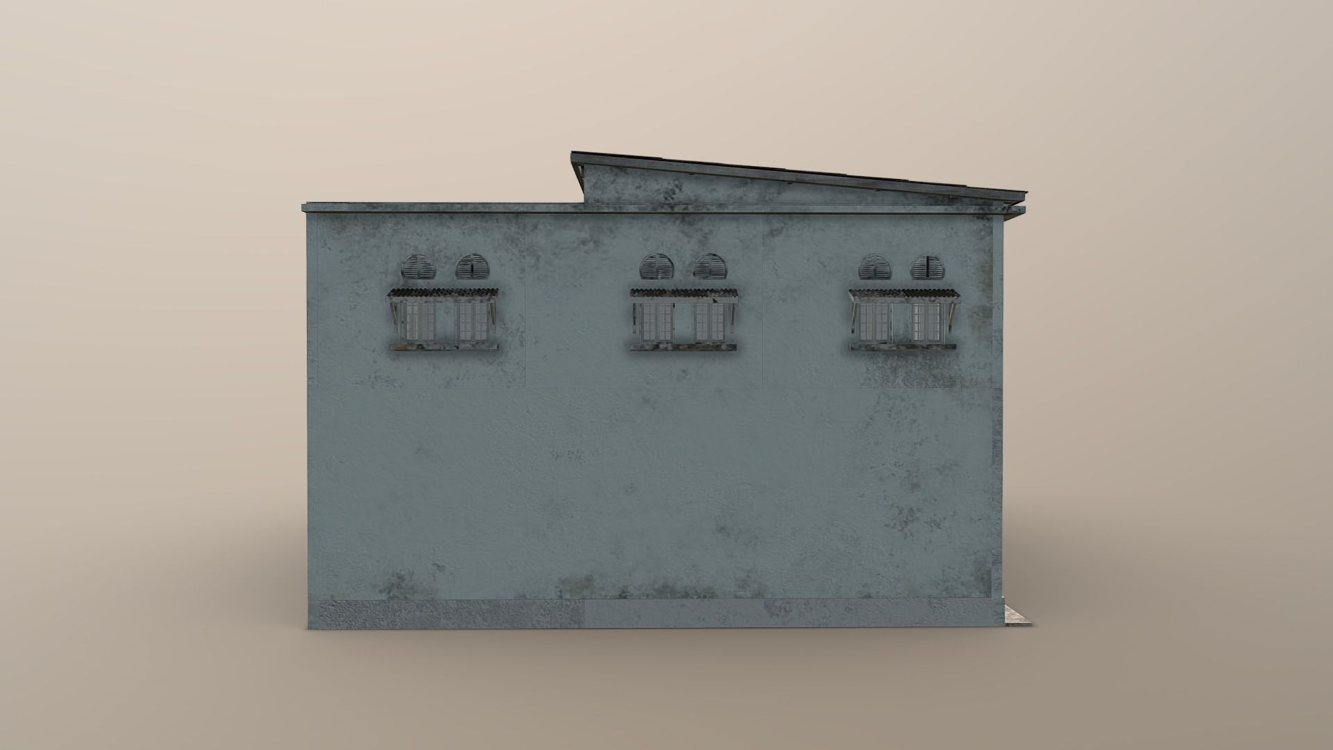Colonial Building 3D model_9