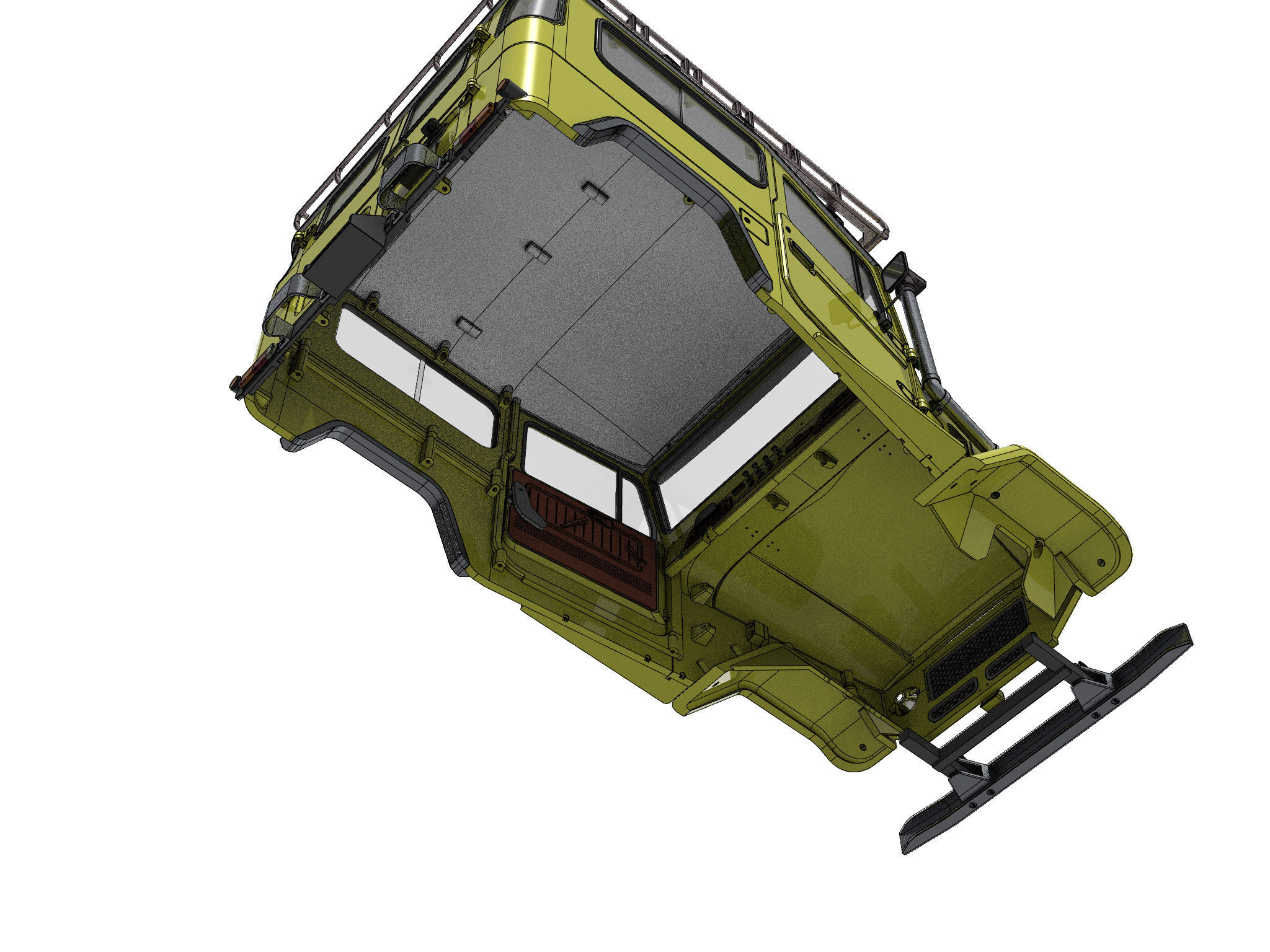 TOYOTA LAND CRUISER FJ40 SHORT WHEEL BASE RC BODY STL FILE  3D print model_12