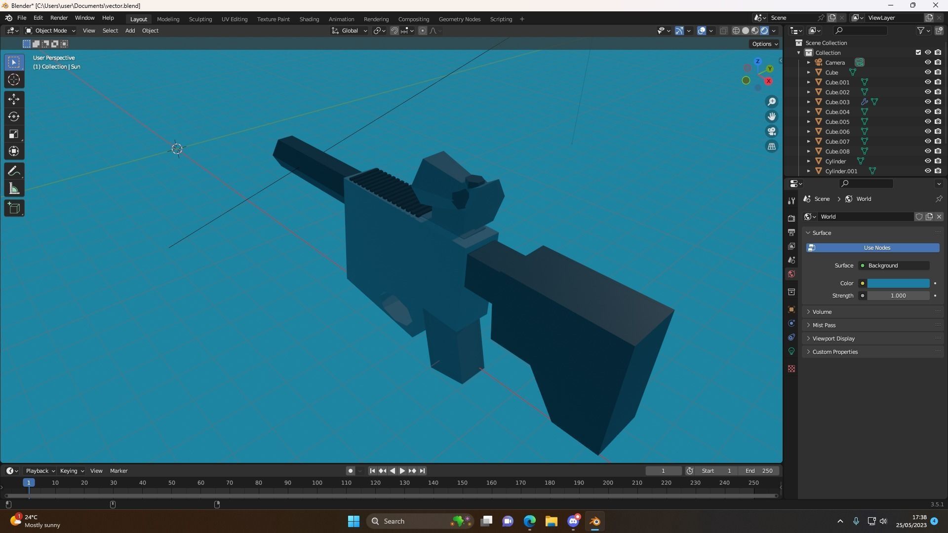 Vector Free low-poly 3D model_6