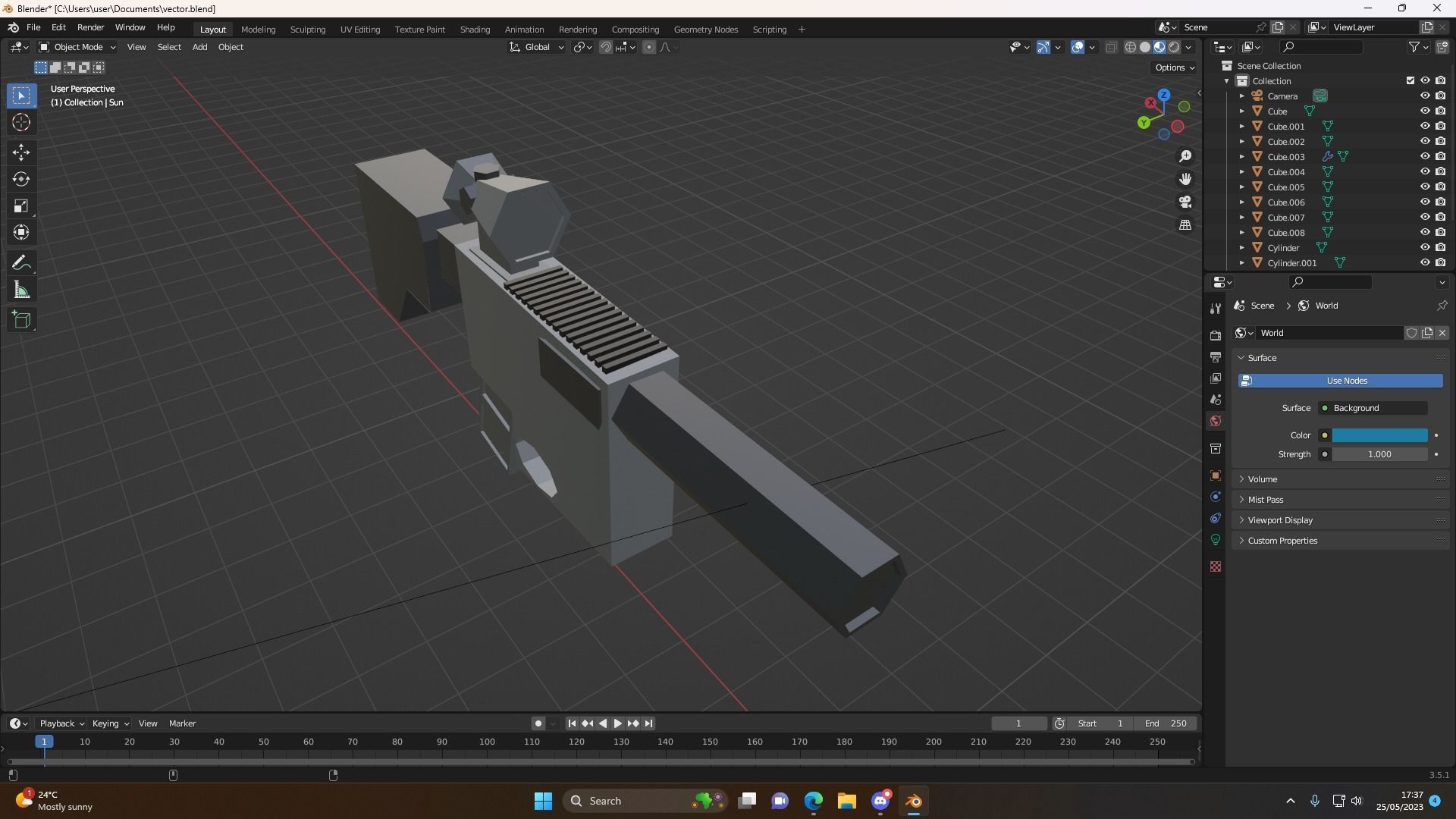 Vector Free low-poly 3D model_4