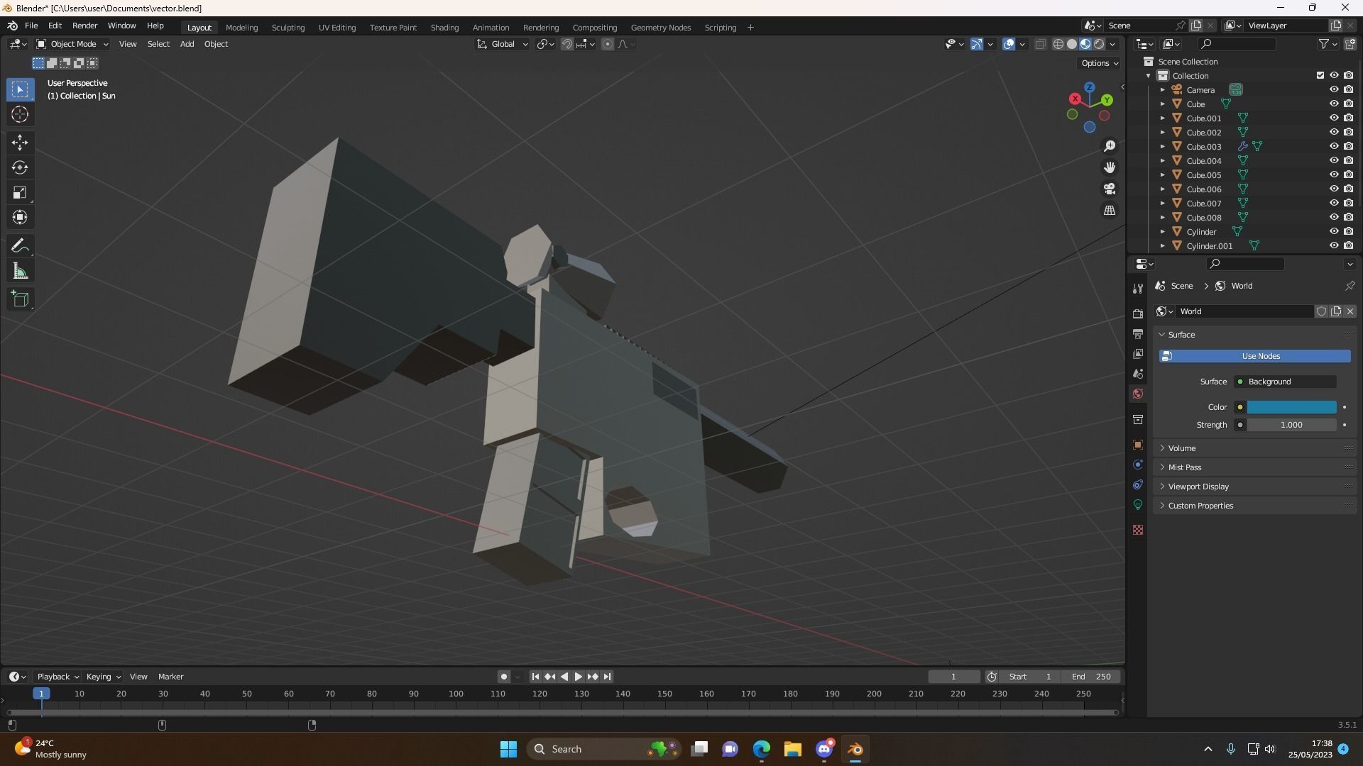 Vector Free low-poly 3D model_9