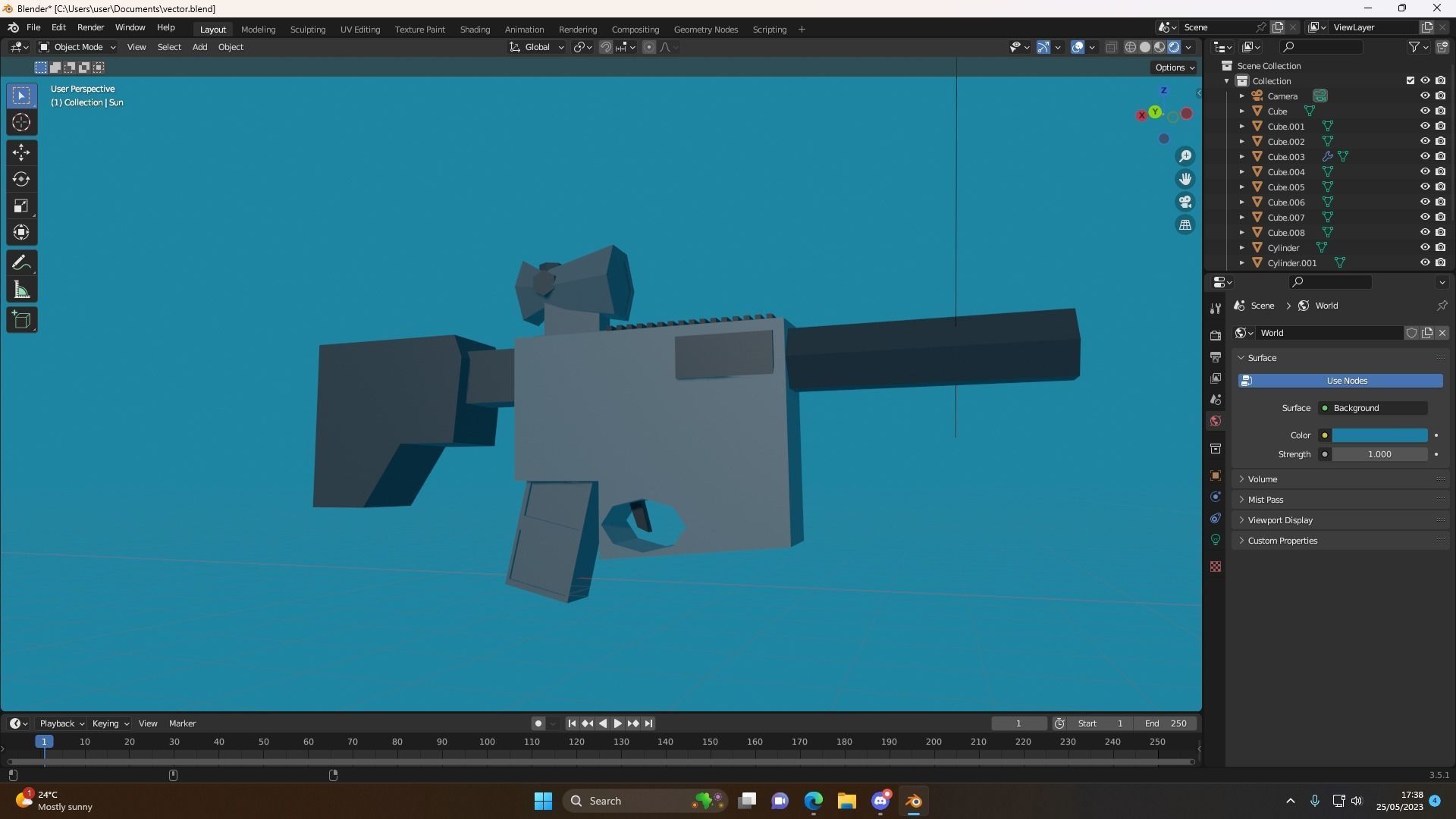 Vector Free low-poly 3D model_5