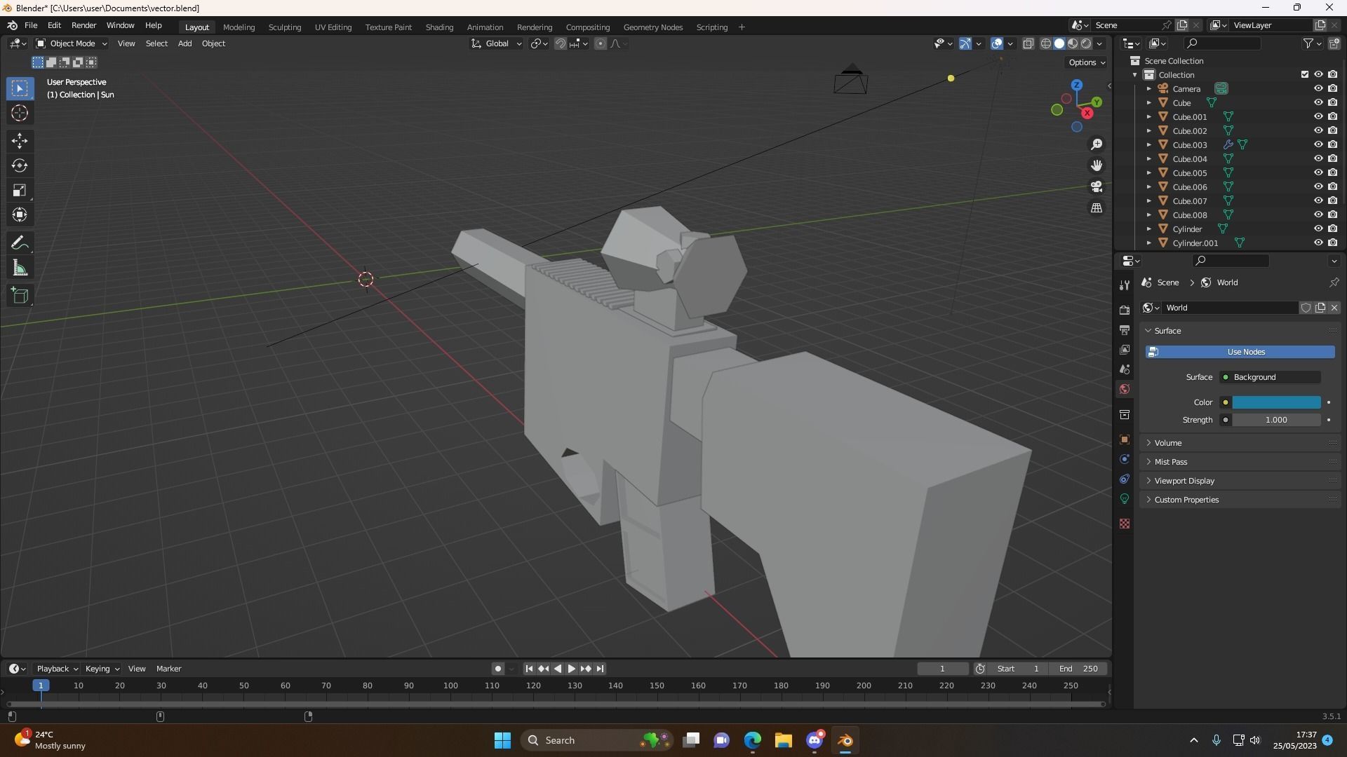 Vector Free low-poly 3D model_3