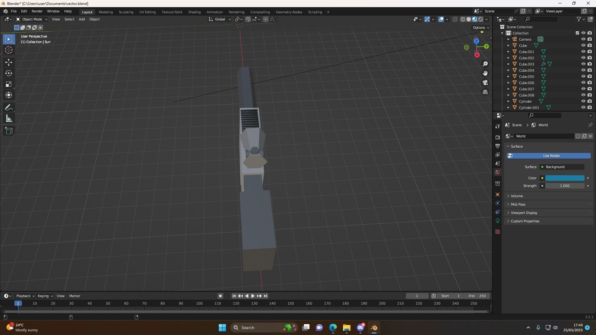 Vector Free low-poly 3D model_11