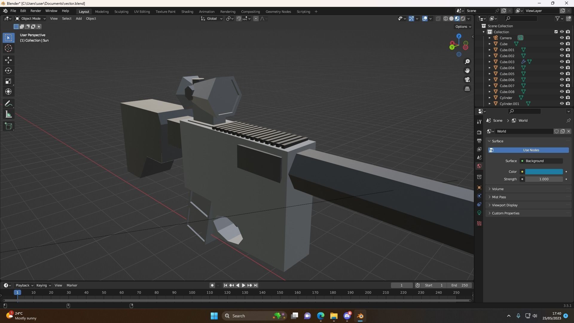 Vector Free low-poly 3D model_12