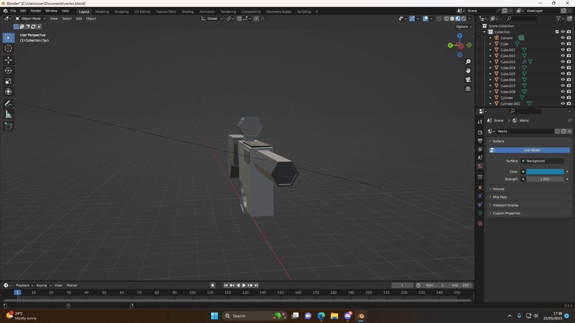 Vector Free low-poly 3D model_8