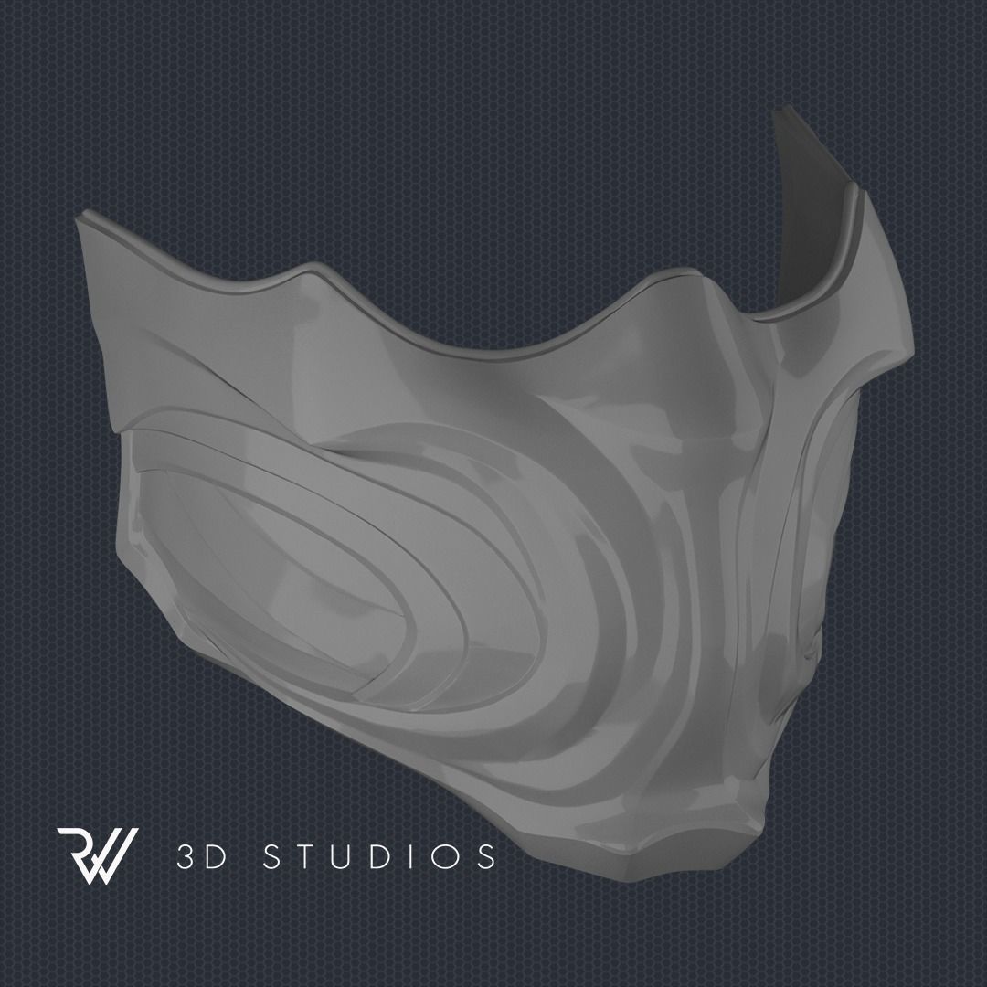 Scorpion Mask MK1 2023 - STL File 3D print model_4
