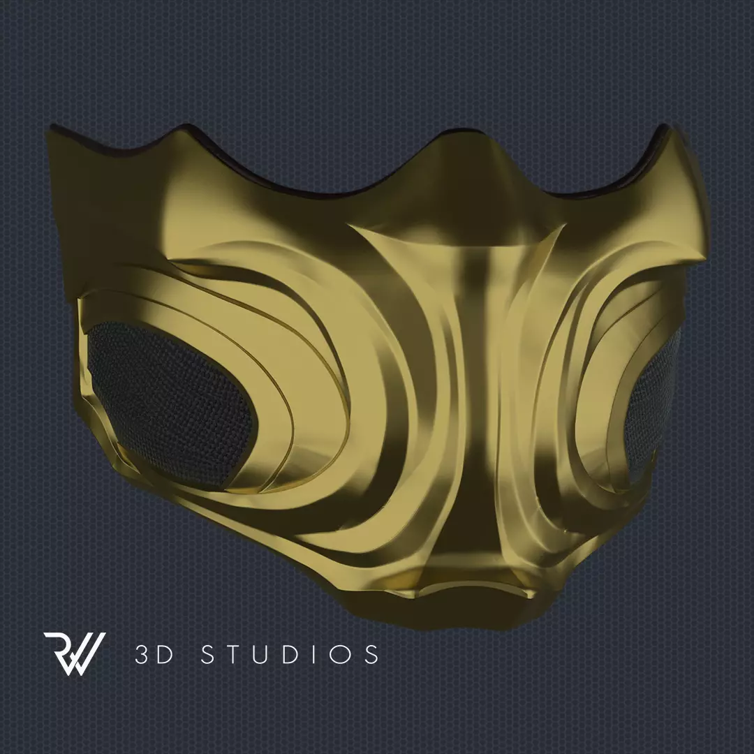 Scorpion Mask MK1 2023 - STL File 3D print model_0