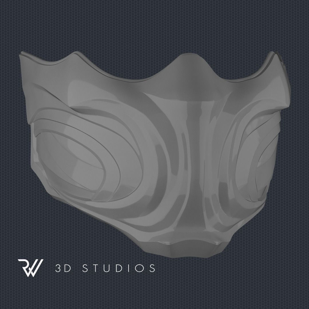 Scorpion Mask MK1 2023 - STL File 3D print model_3