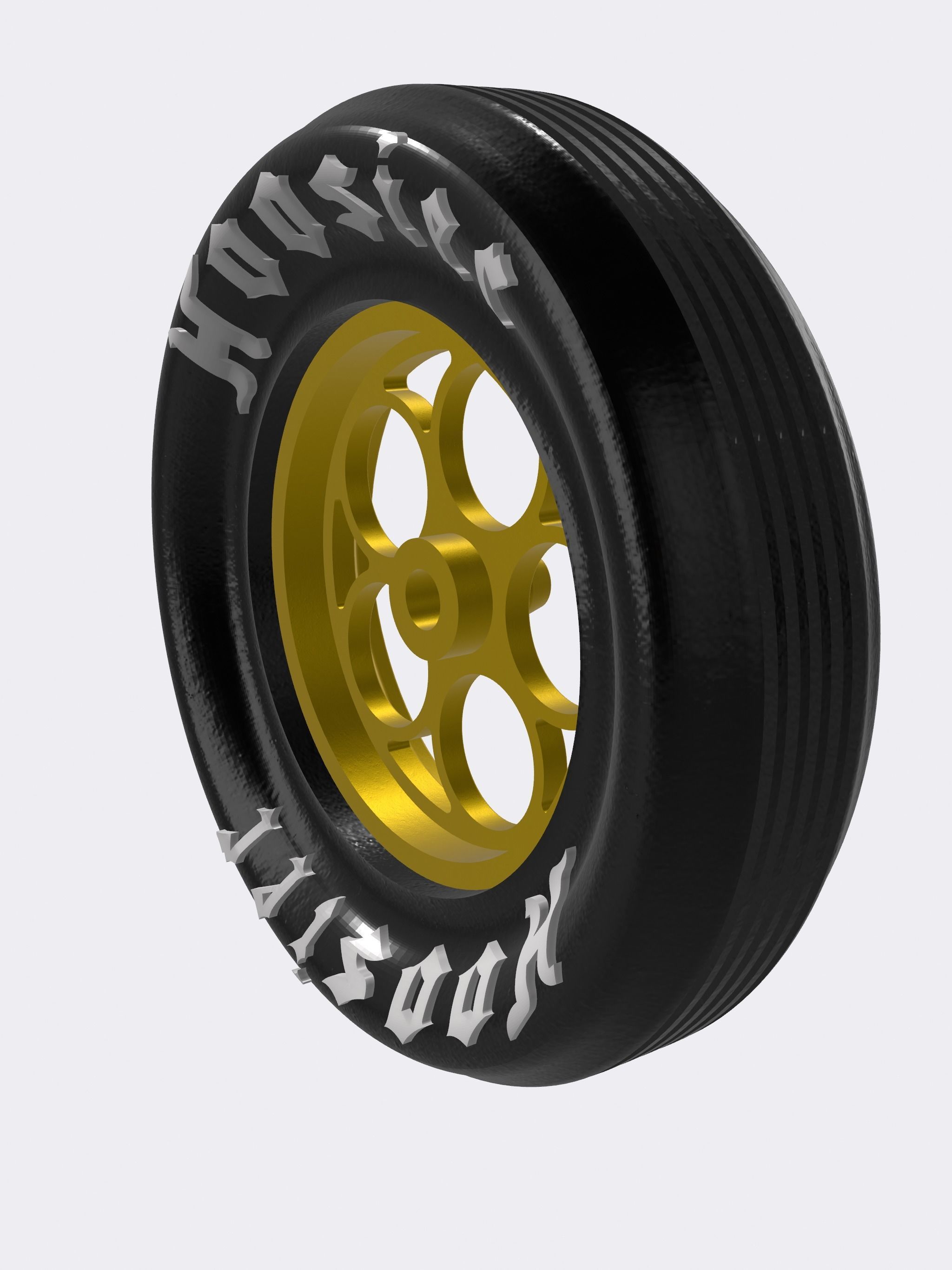1967 Nova PROMOD Wheel N tire set Weld Magnum 3D print model_7