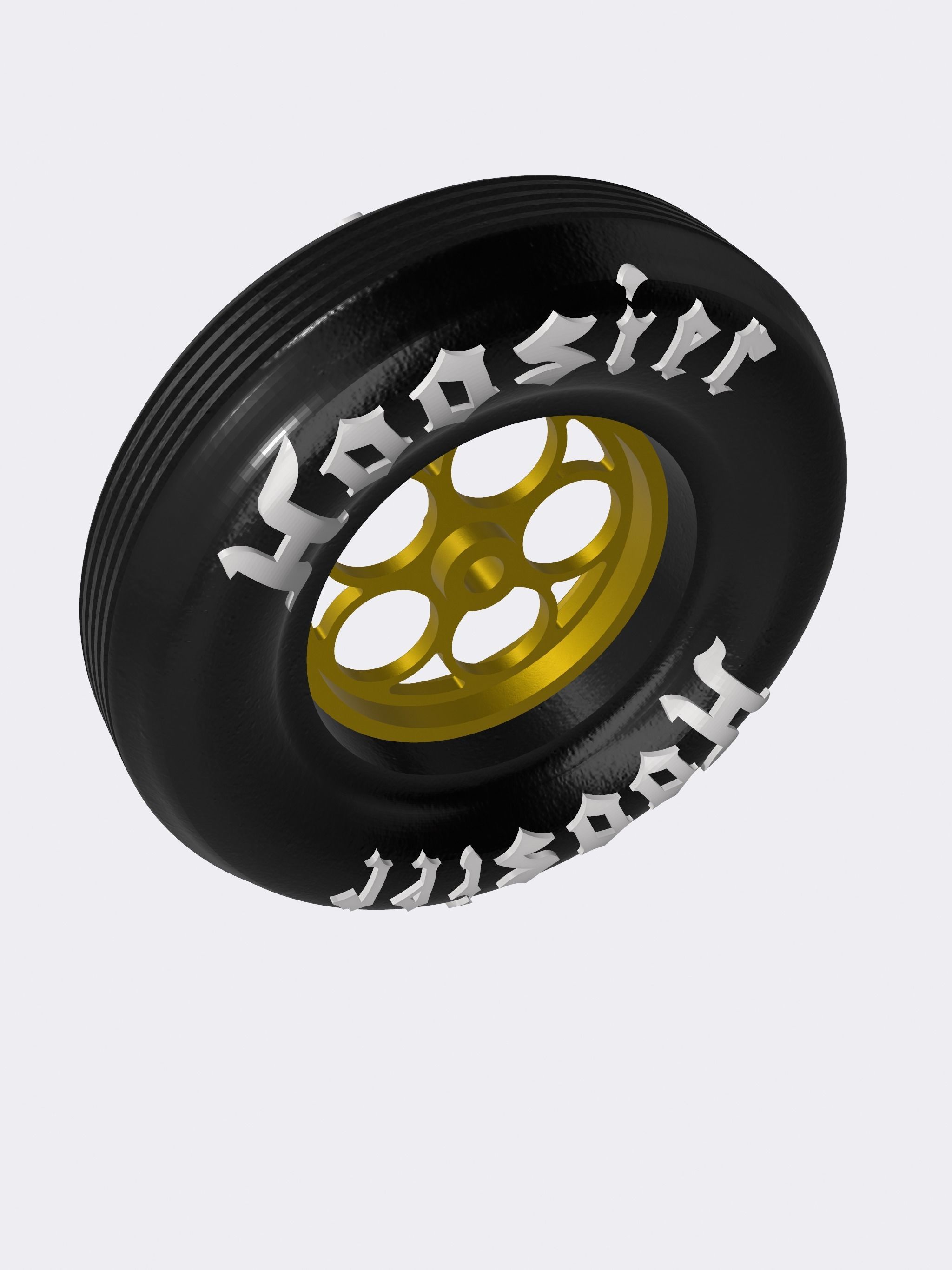 1967 Nova PROMOD Wheel N tire set Weld Magnum 3D print model_13