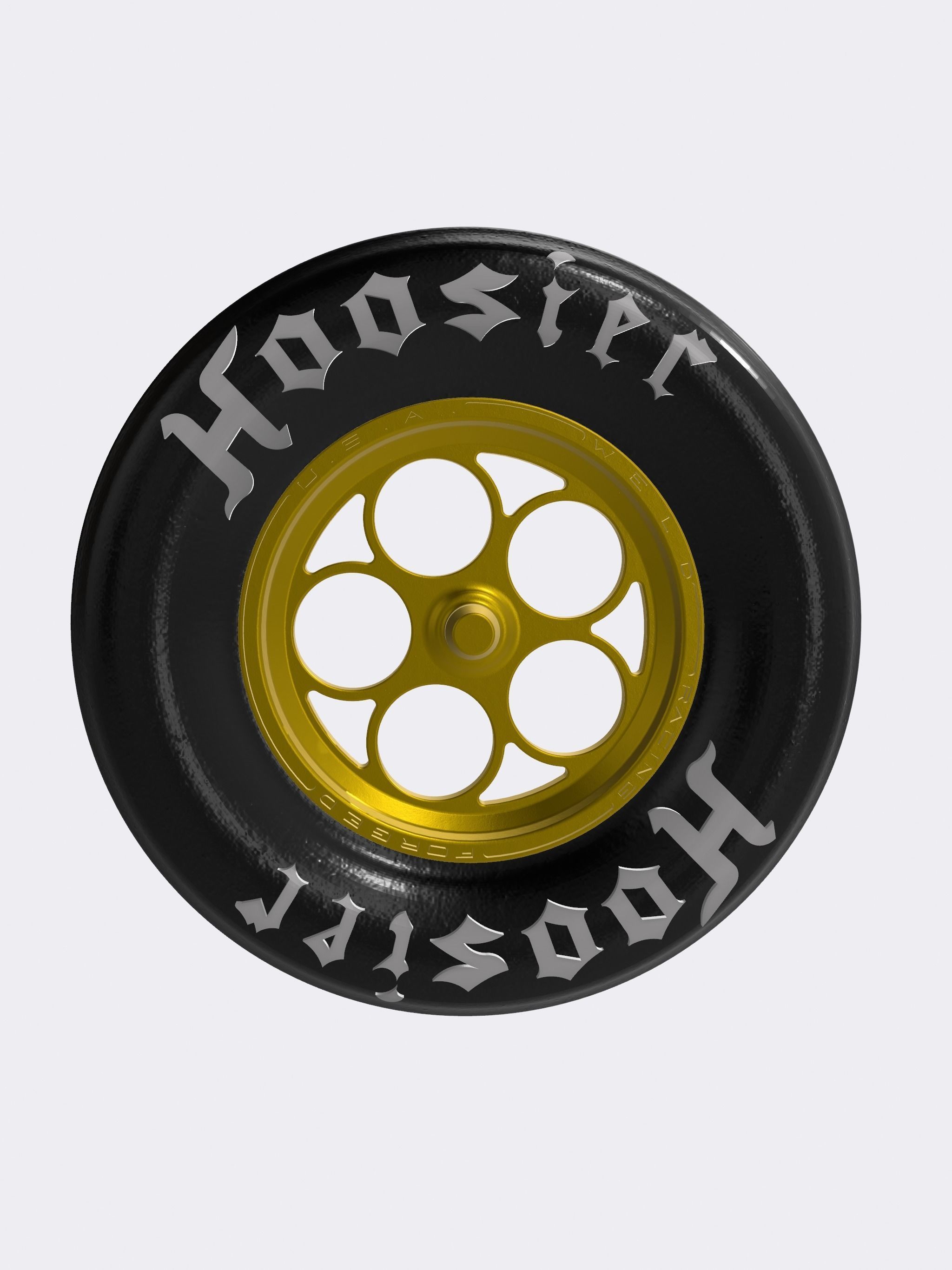 1967 Nova PROMOD Wheel N tire set Weld Magnum 3D print model_9