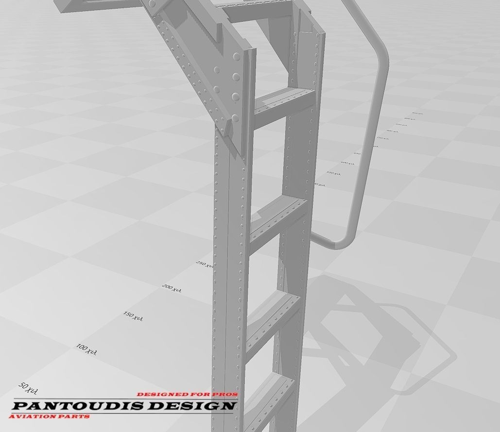 F-16C Fighting Falcon - Crew Boarding Ladder 3D print model_9