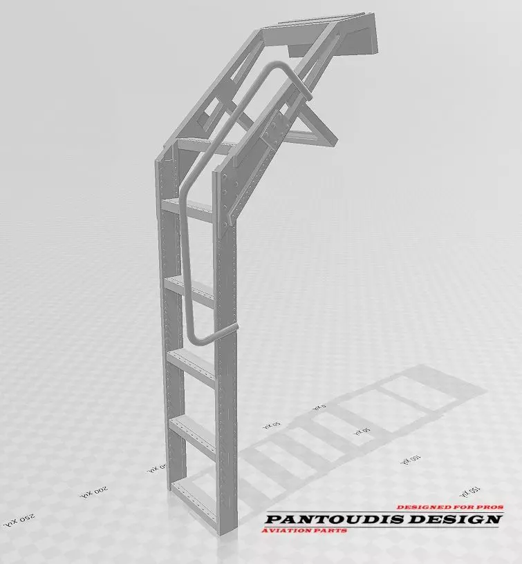 F-16C Fighting Falcon - Crew Boarding Ladder 3D print model_0