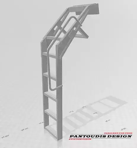 F-16C Fighting Falcon - Crew Boarding Ladder 3D print model