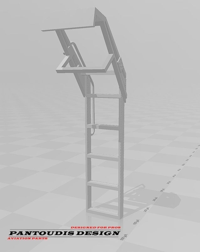F-16C Fighting Falcon - Crew Boarding Ladder 3D print model_7