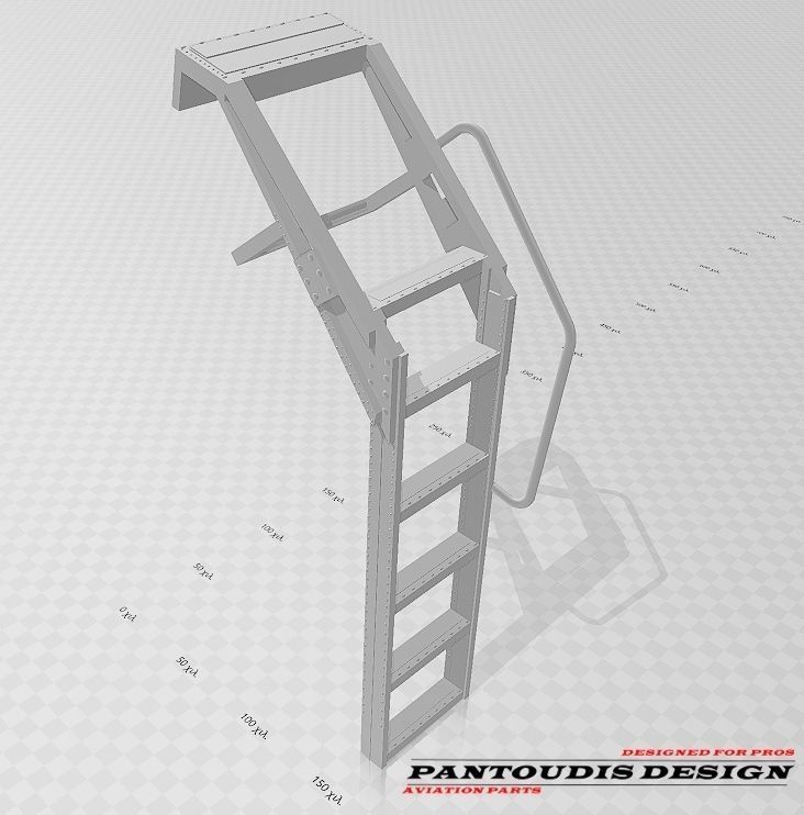 F-16C Fighting Falcon - Crew Boarding Ladder 3D print model_4
