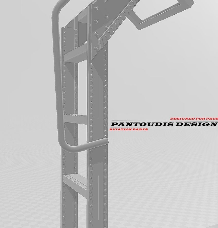 F-16C Fighting Falcon - Crew Boarding Ladder 3D print model_3
