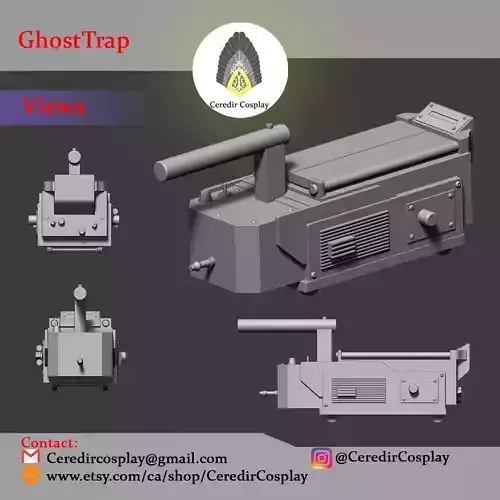 Ghostbuster Ghost Trap 3d digital download 3D print model