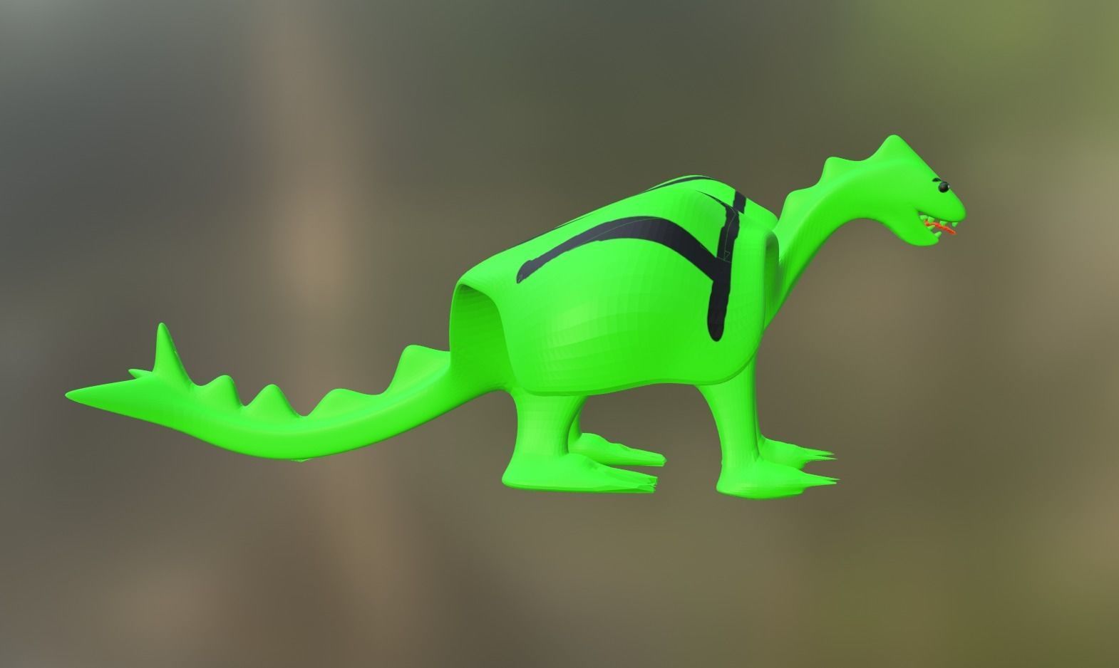 Low Poly Dragon Free low-poly 3D model_18