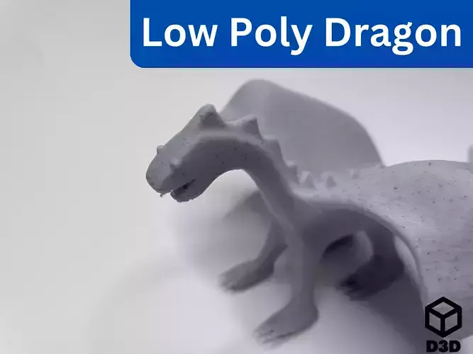 Low Poly Dragon Free low-poly 3D model