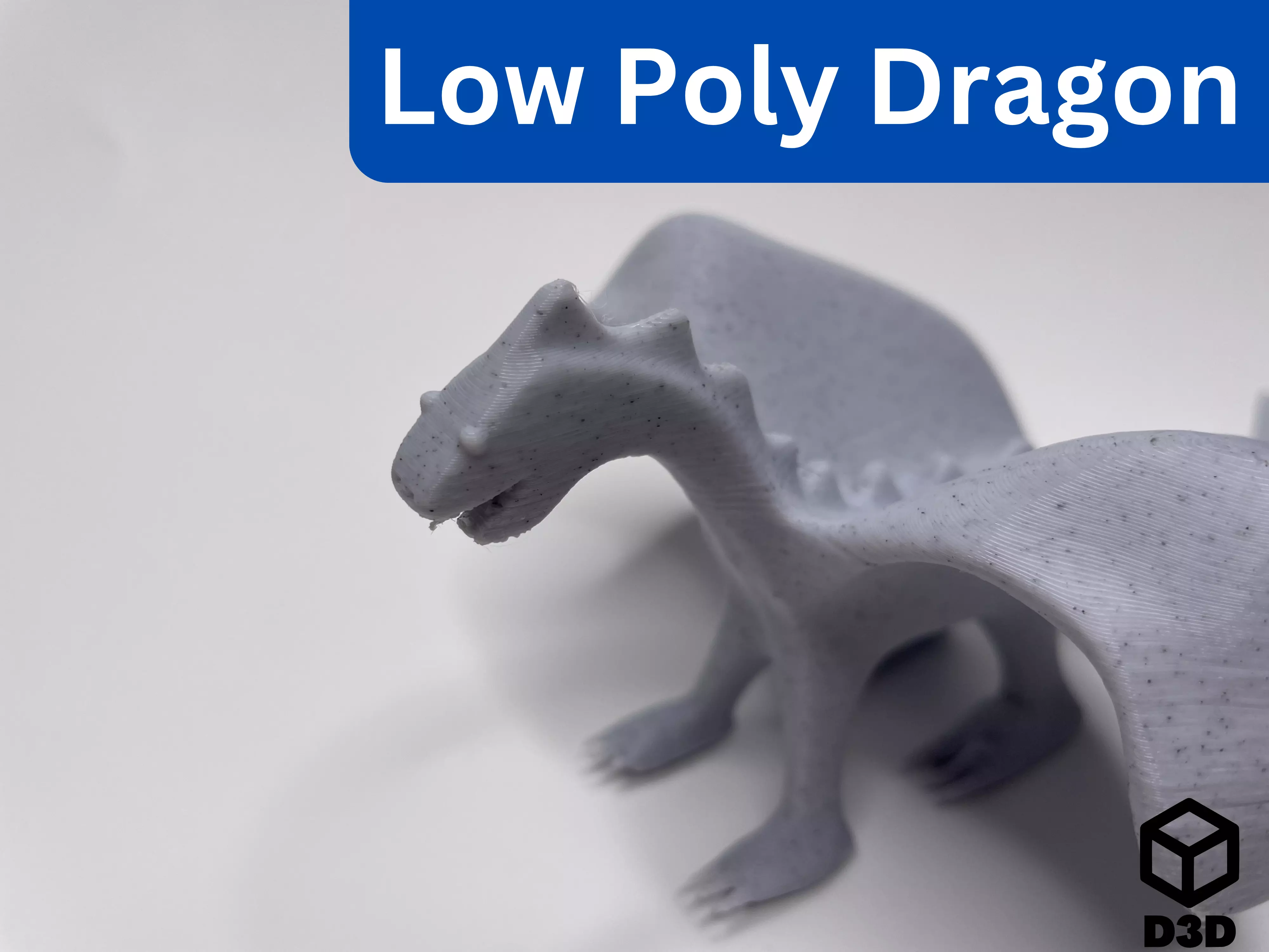 Low Poly Dragon Free low-poly 3D model_0