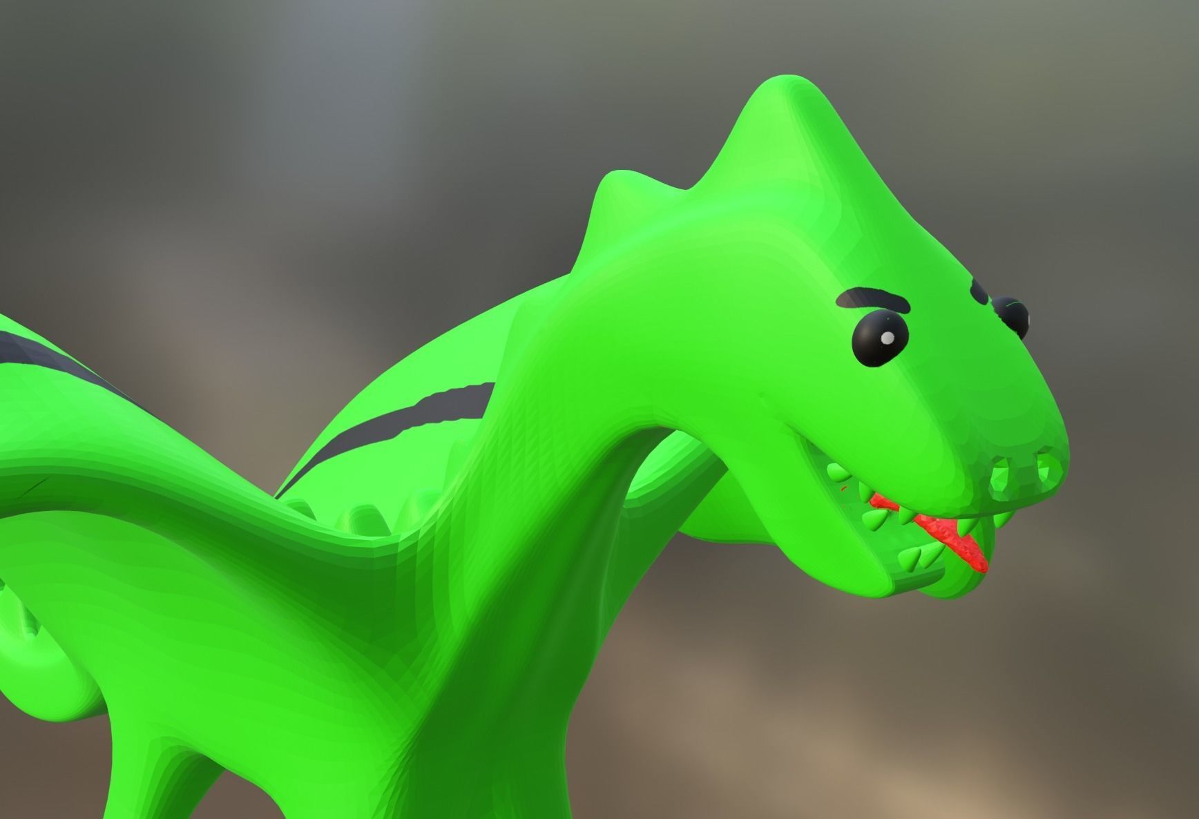 Low Poly Dragon Free low-poly 3D model_12