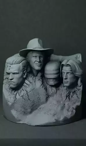 Mt Rushmore classic cine version 3D print model