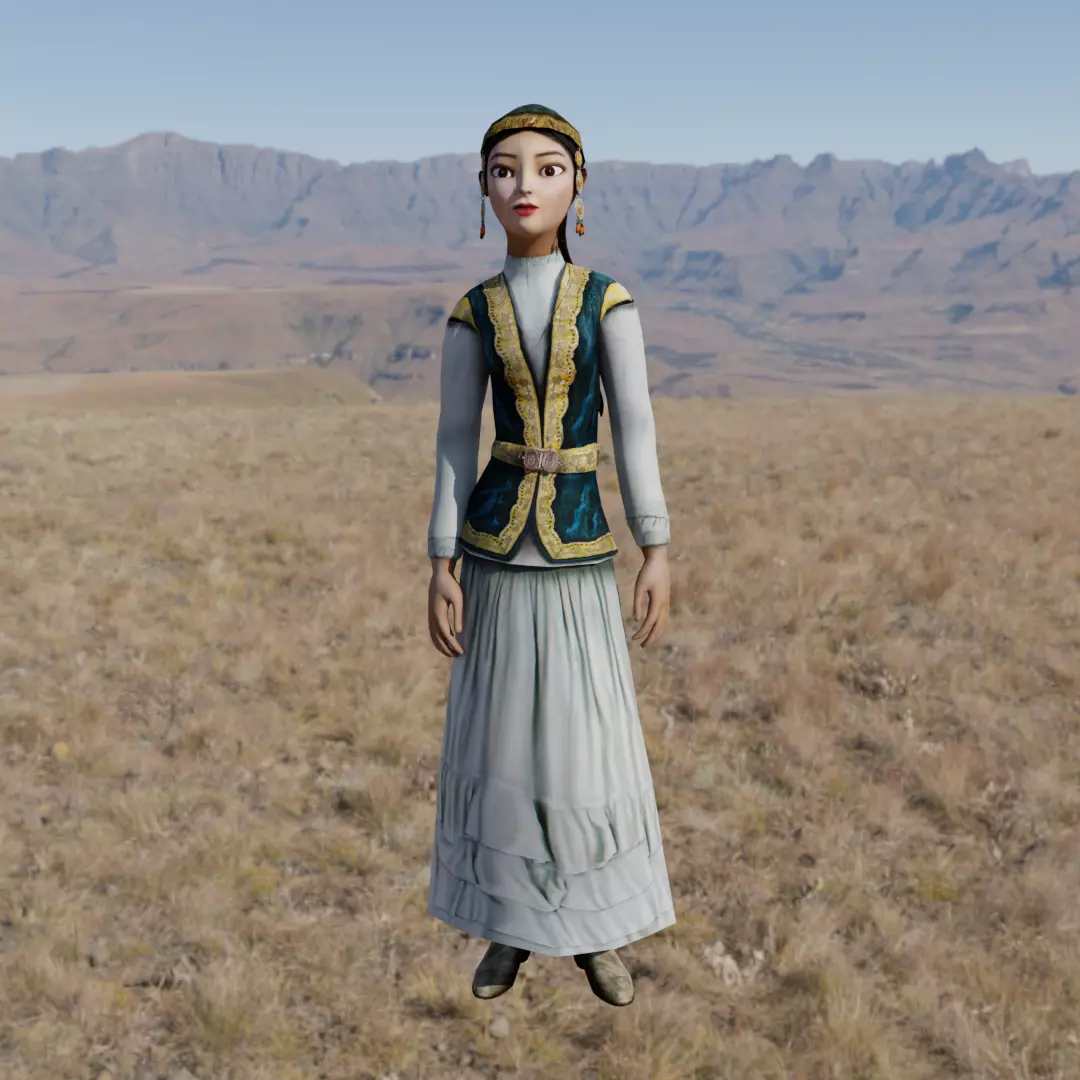 Karligash Character Animated Low-poly 3D model_0