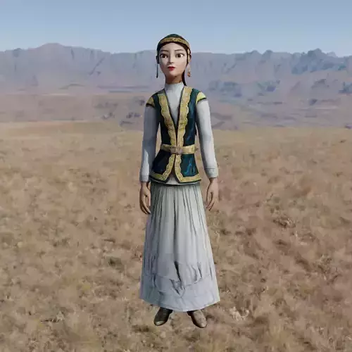 Karligash Character Animated Low-poly 3D model
