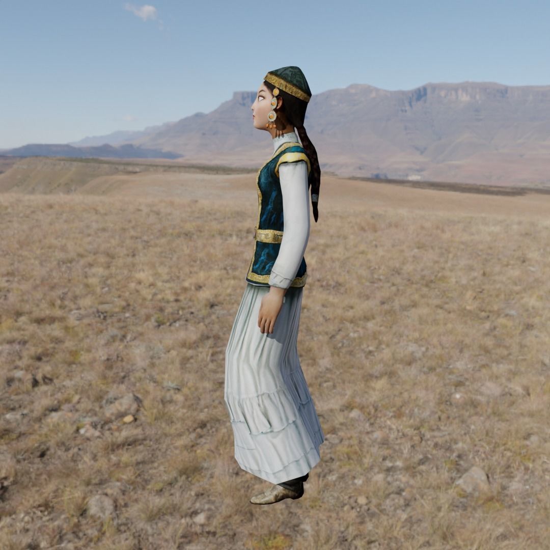 Karligash Character Animated Low-poly 3D model_4