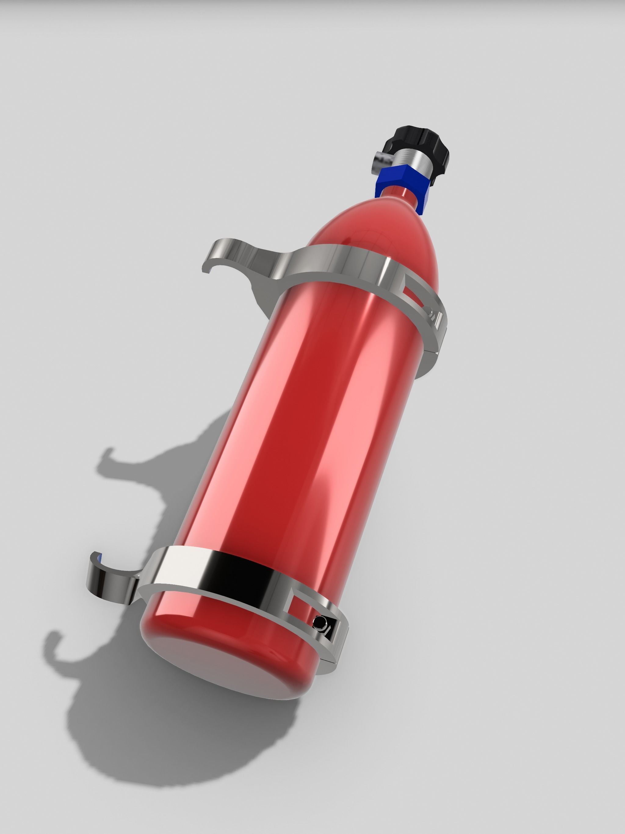 1967 Nova PROMOD Extras Dry Sump tank N battery N extinguisher 3D print model_7