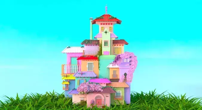 Encanto house made in maya Free 3D model