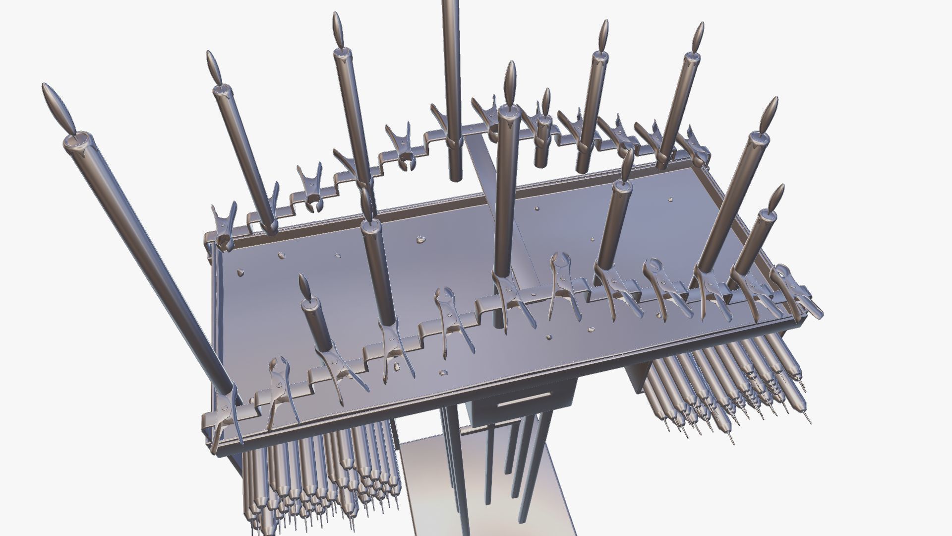 Old candle holder 3D model_26