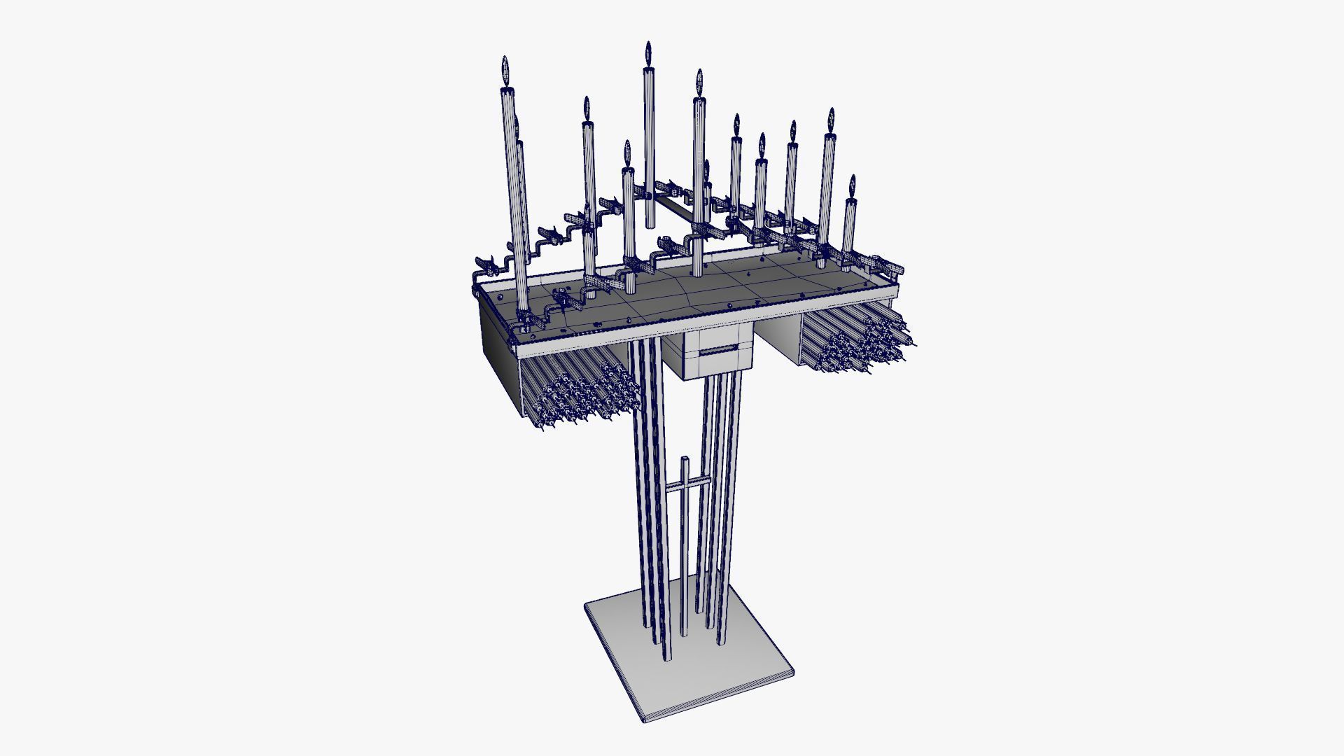 Old candle holder 3D model_15
