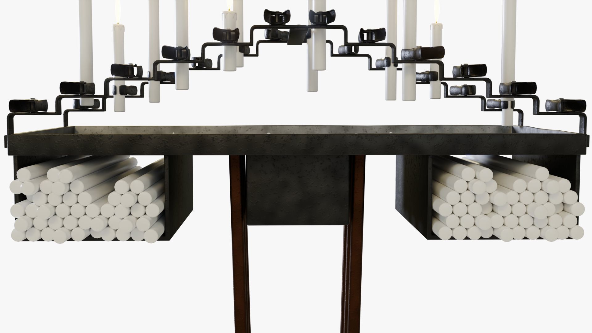 Old candle holder 3D model_6