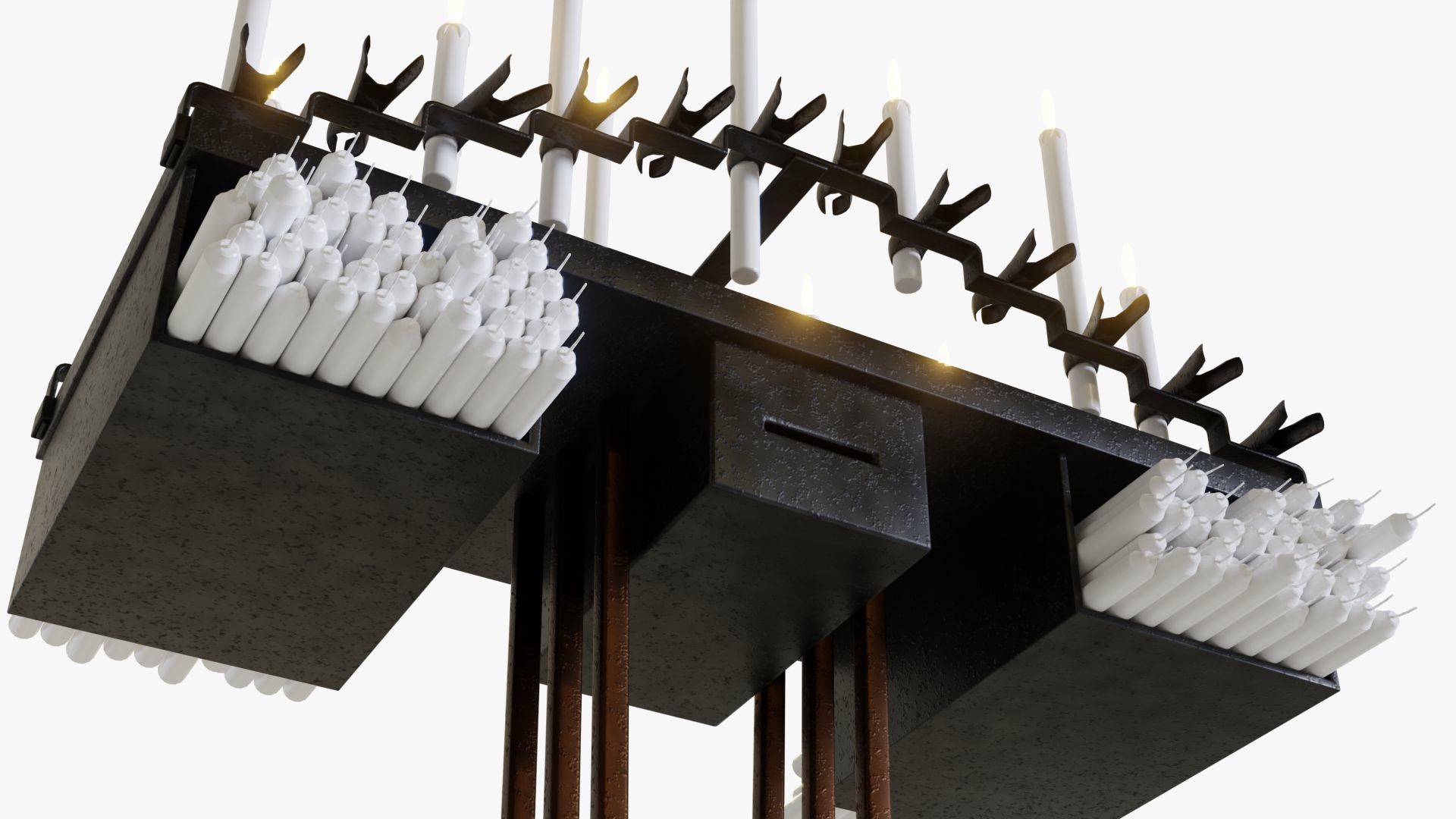 Old candle holder 3D model_9