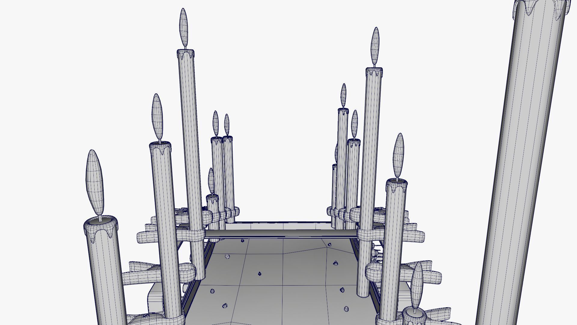 Old candle holder 3D model_23