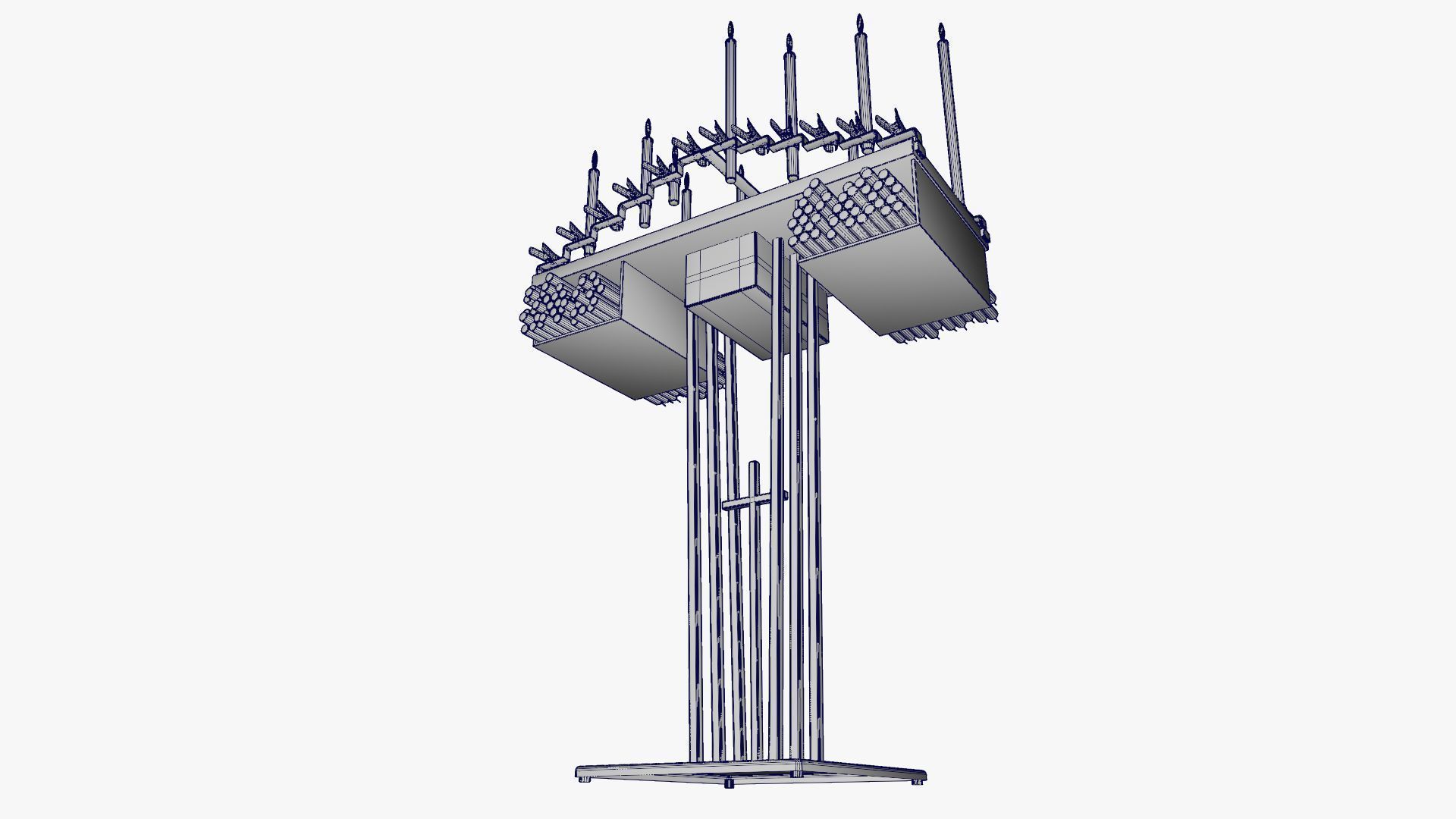 Old candle holder 3D model_22
