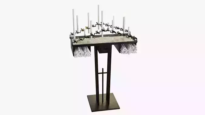 Old candle holder 3D model