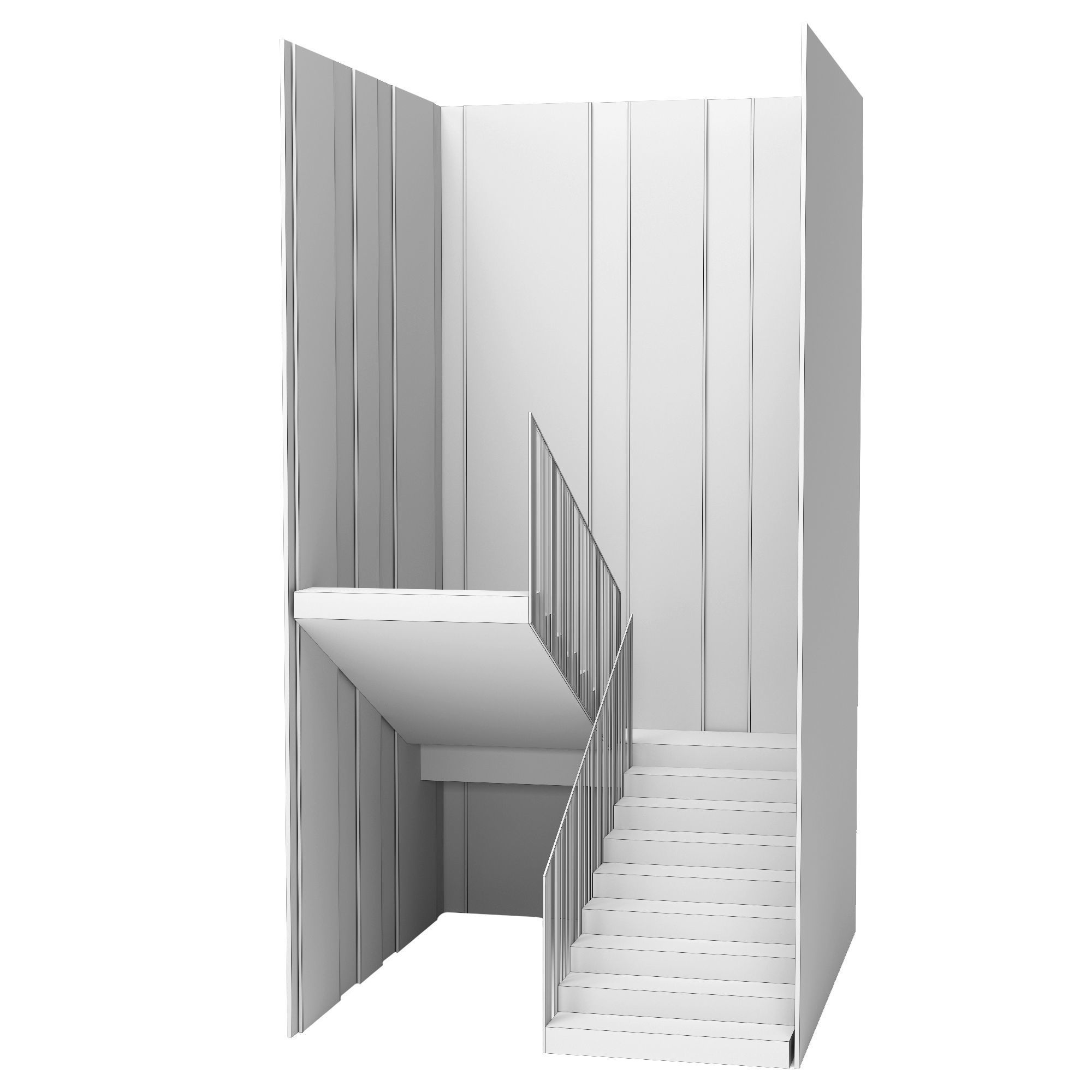 Staircase 3D model_7
