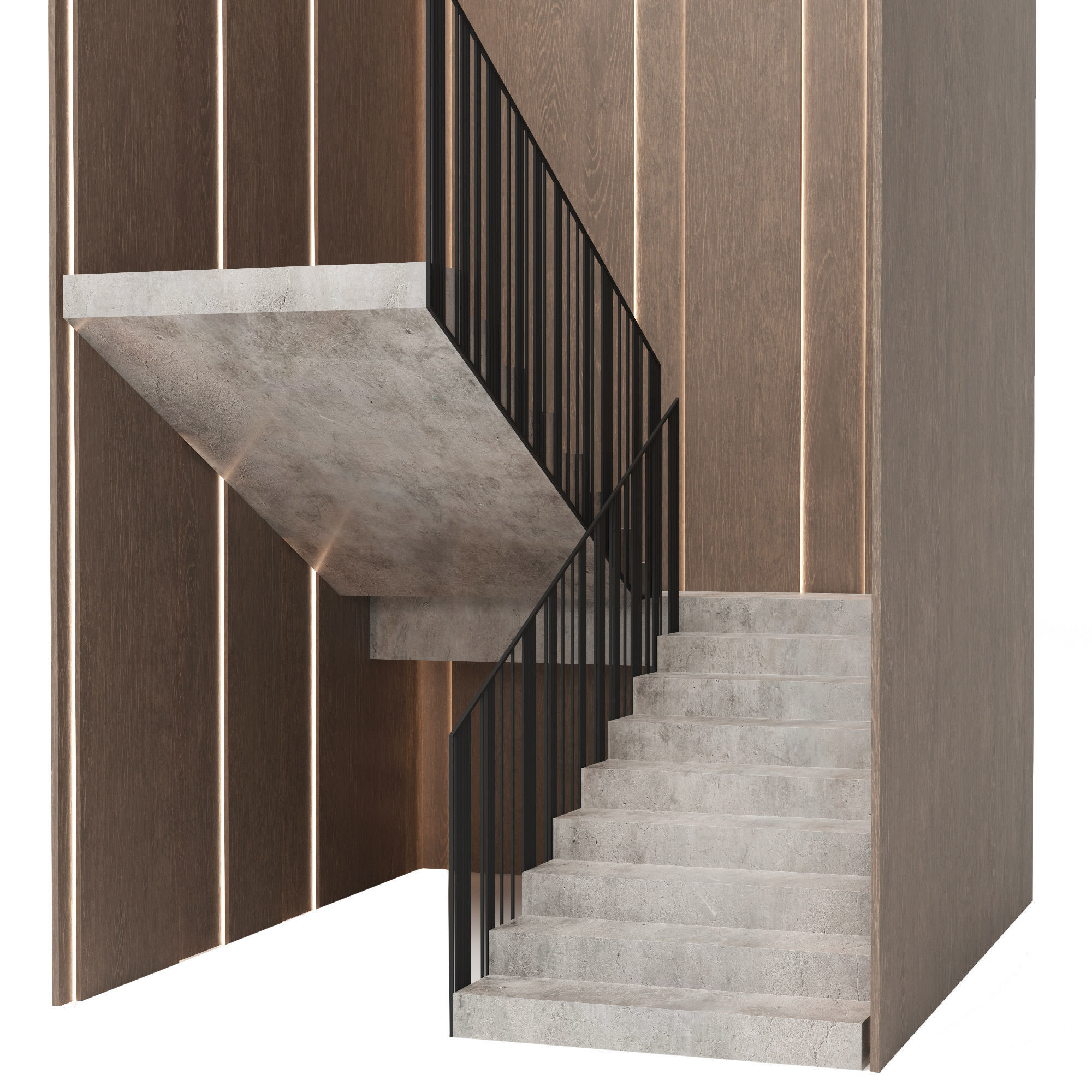 Staircase 3D model_4