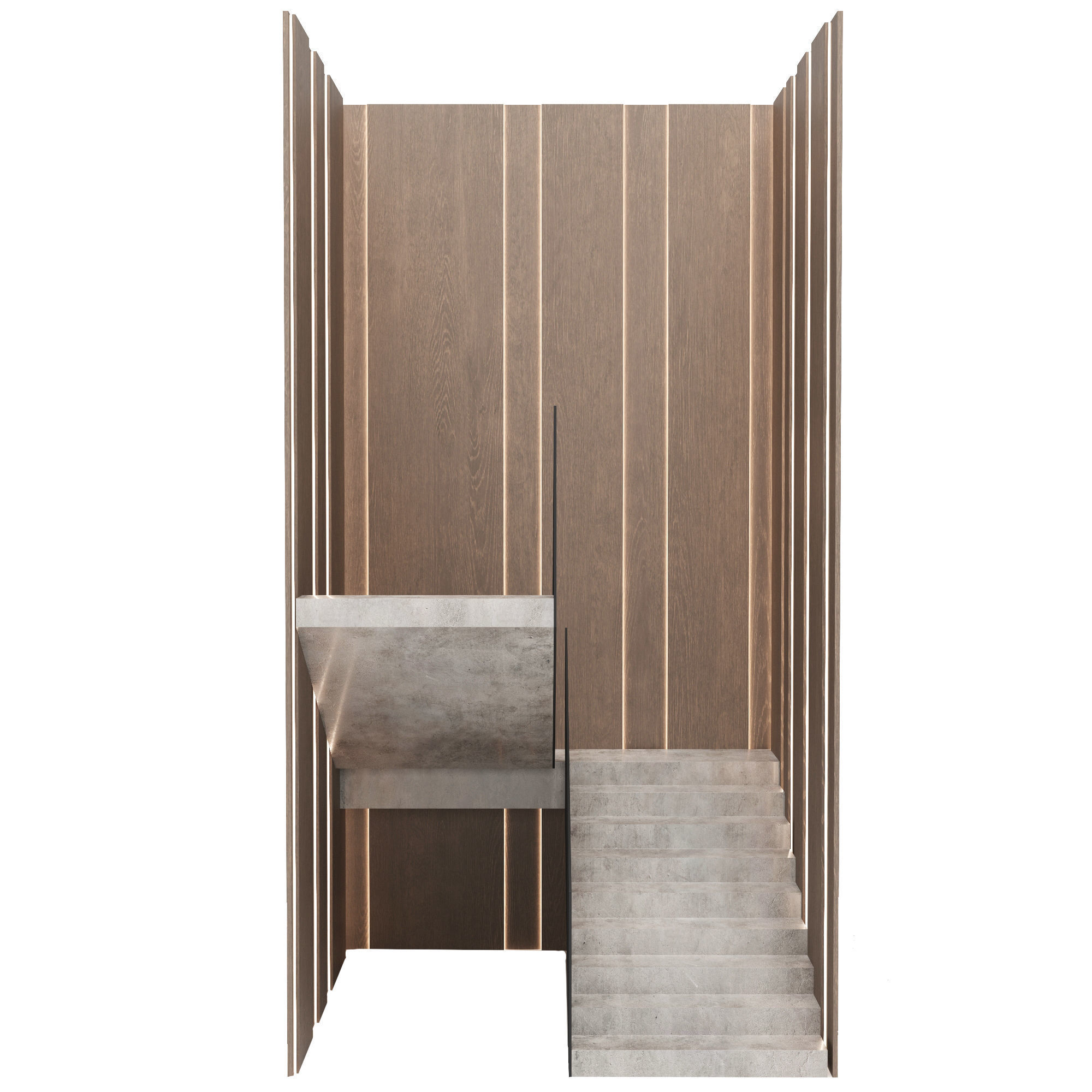 Staircase 3D model_5