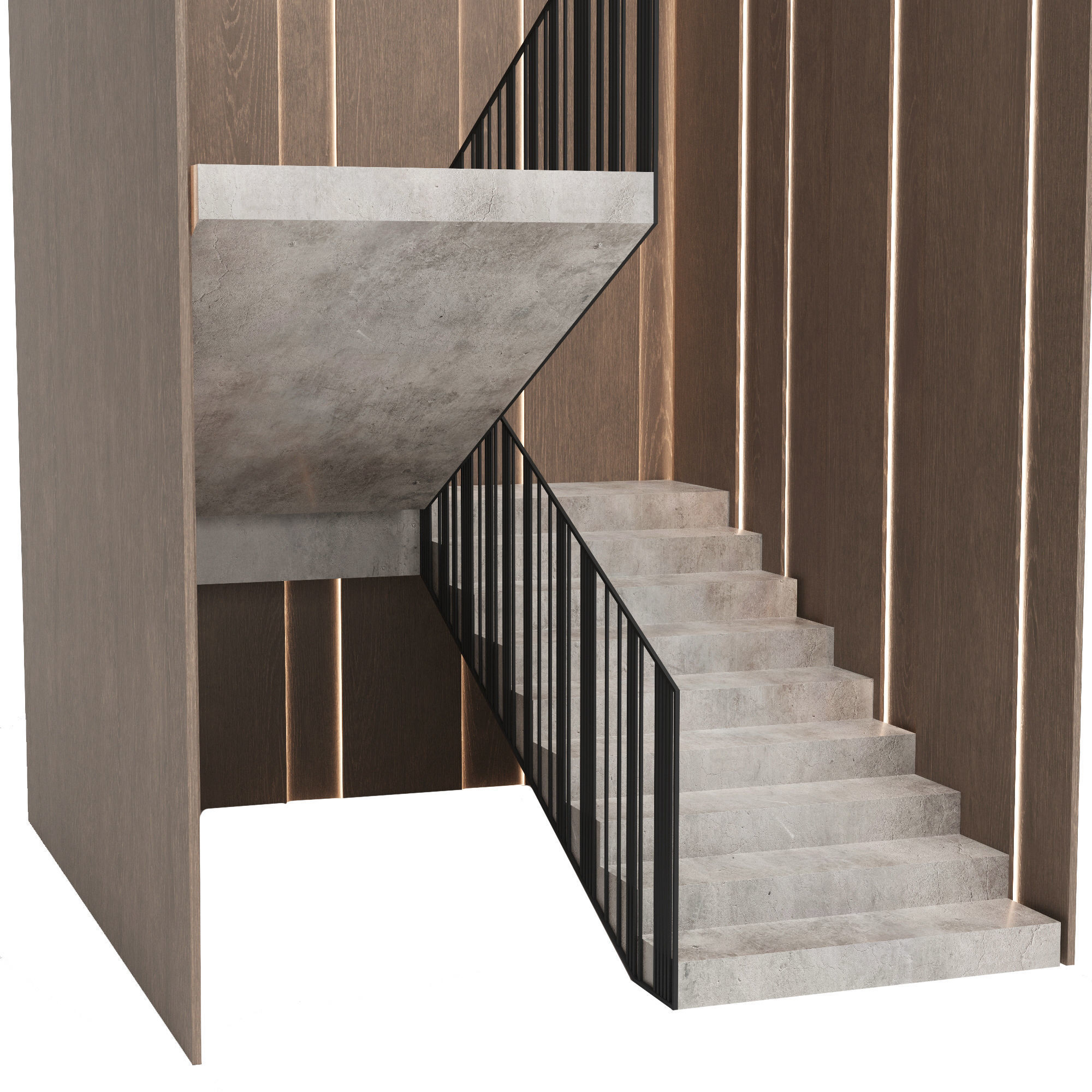 Staircase 3D model_6