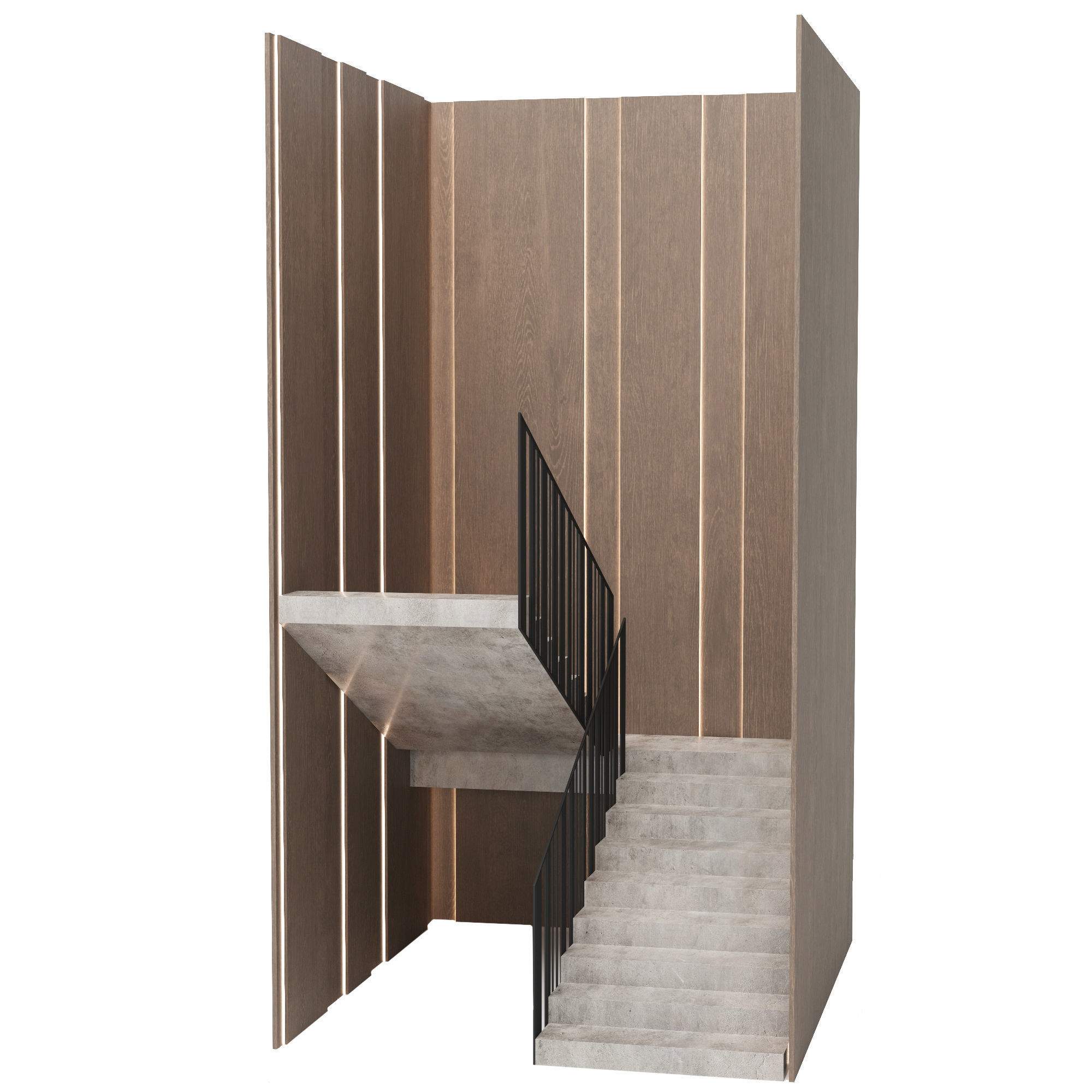 Staircase 3D model_3