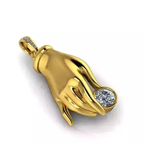 Destiny necklace Elegance Lady hand pendant Victorian Hand 