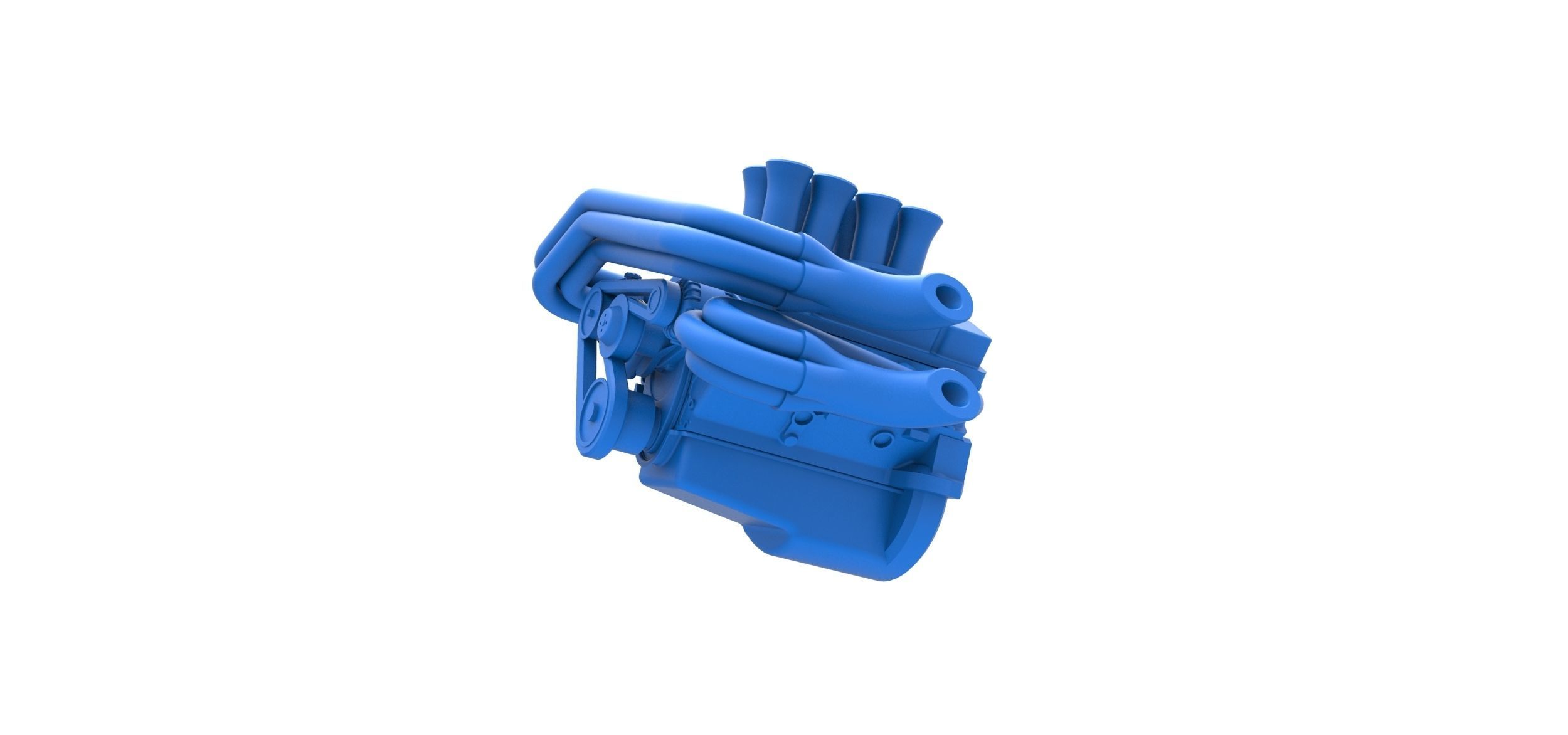 Engine V8 for Supermodified race car Scale 1 to 25 3D print model_2