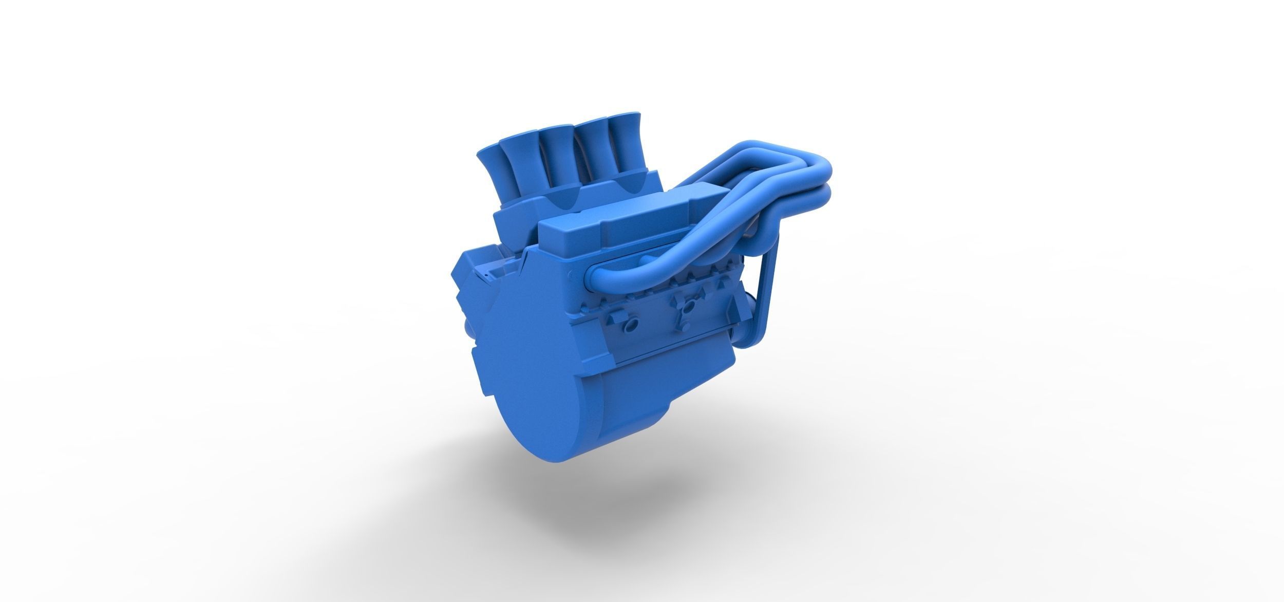 Engine V8 for Supermodified race car Scale 1 to 25 3D print model_12